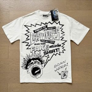 Áo Phông Trắng Nam Graphic Streetwear Form Rộng